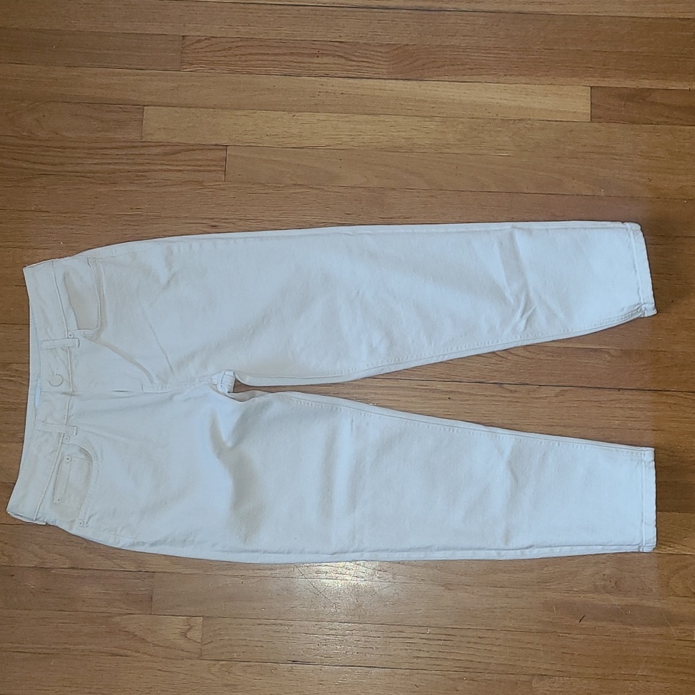 Reiss Raven Beige Crop Jeans